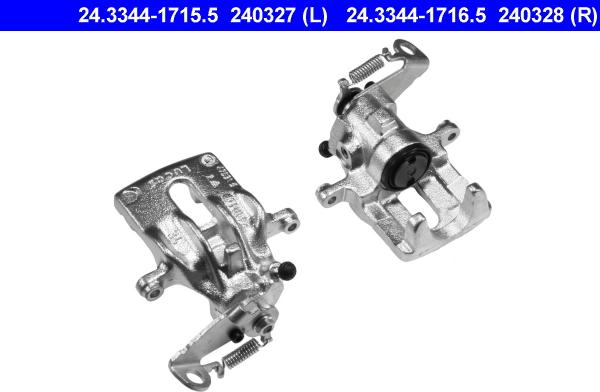 ATE 24.3344-1715.5 - Brake Caliper autospares.lv