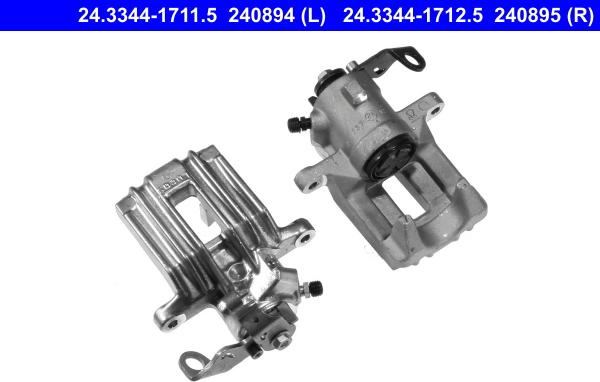 ATE 24.3344-1711.5 - Brake Caliper autospares.lv