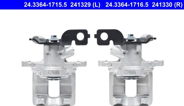 ATE 24.3364-1715.5 - Brake Caliper autospares.lv