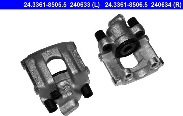 ATE 24.3361-8505.5 - Brake Caliper autospares.lv