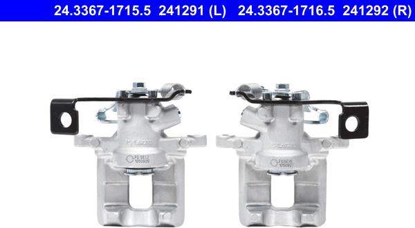 ATE 24.3367-1716.5 - Brake Caliper autospares.lv