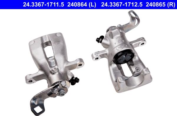 ATE 24.3367-1711.5 - Brake Caliper autospares.lv