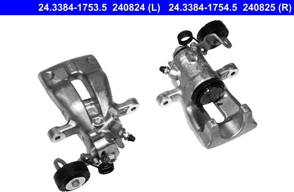 ATE 24.3384-1754.5 - Brake Caliper autospares.lv