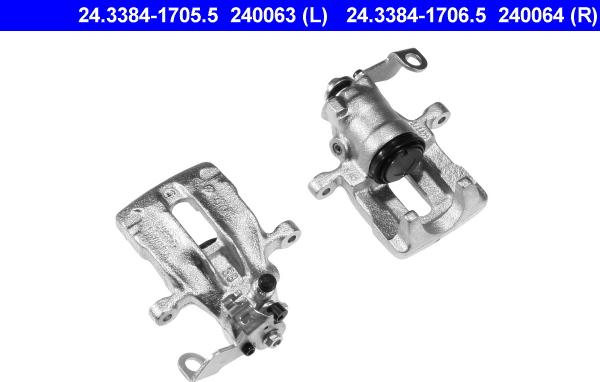 ATE 24.3384-1705.5 - Brake Caliper autospares.lv