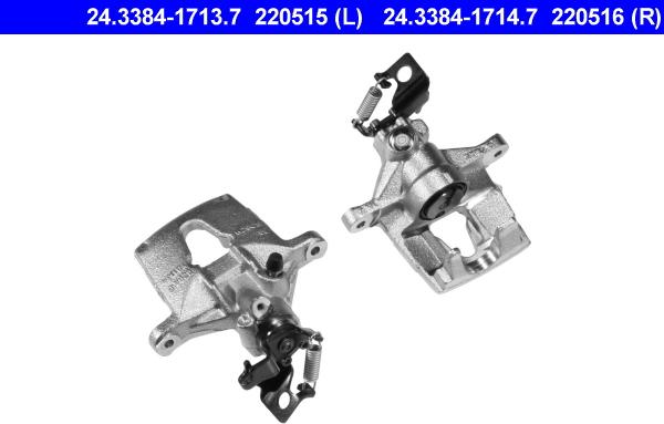 ATE 24.3384-1714.7 - Brake Caliper autospares.lv