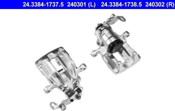 ATE 24.3384-1737.5 - Brake Caliper autospares.lv