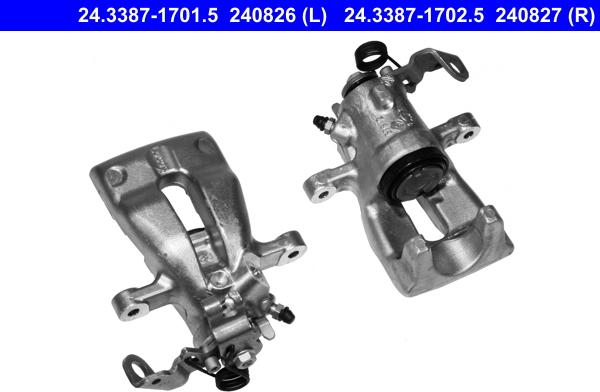 ATE 24.3387-1702.5 - Brake Caliper autospares.lv