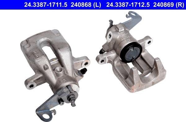 ATE 24.3387-1711.5 - Brake Caliper autospares.lv