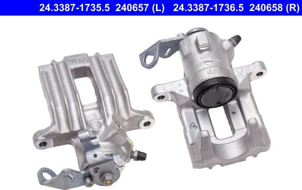 ATE 24.3387-1736.5 - Brake Caliper autospares.lv