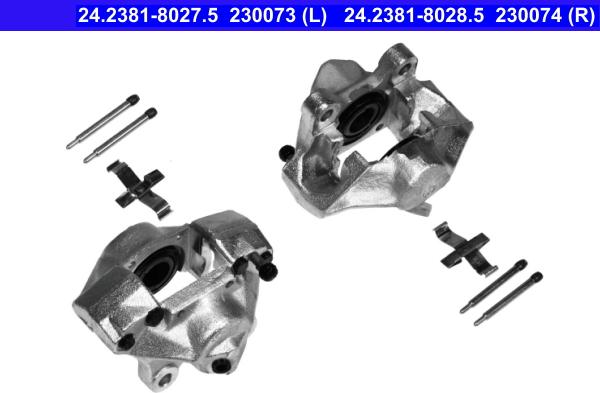 ATE 24.2381-8027.5 - Brake Caliper autospares.lv
