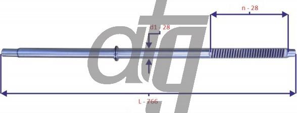 ATG 20150044 - Steering Shaft autospares.lv