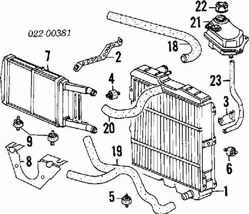 AUDI 893121251G - Radiator, engine cooling autospares.lv