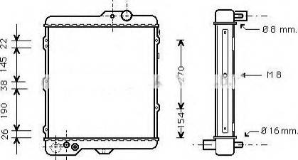 AUDI 855121251 - Radiator, engine cooling autospares.lv