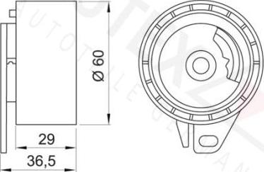 Autex 641934 - Tensioner Pulley, timing belt autospares.lv