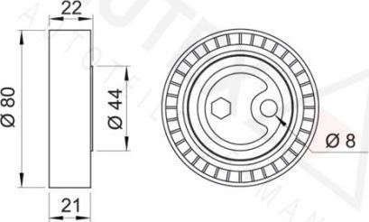 Autex 641487 - Pulley, v-ribbed belt autospares.lv