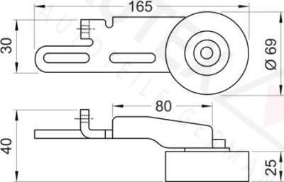 Autex 641428 - Pulley, v-ribbed belt autospares.lv