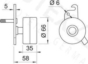 Autex 641516 - Pulley, v-ribbed belt autospares.lv