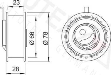 Autex 641131 - Tensioner Pulley, timing belt autospares.lv