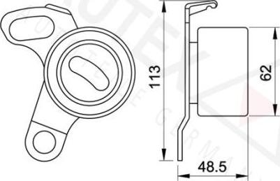 Autex 641829 - Tensioner Pulley, timing belt autospares.lv