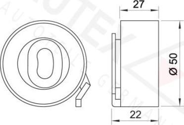 Autex 641356 - Tensioner Pulley, timing belt autospares.lv