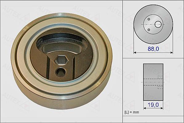 Autex 654994 - Pulley, v-ribbed belt autospares.lv