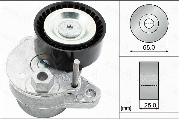 Autex 654991 - Belt Tensioner, v-ribbed belt autospares.lv