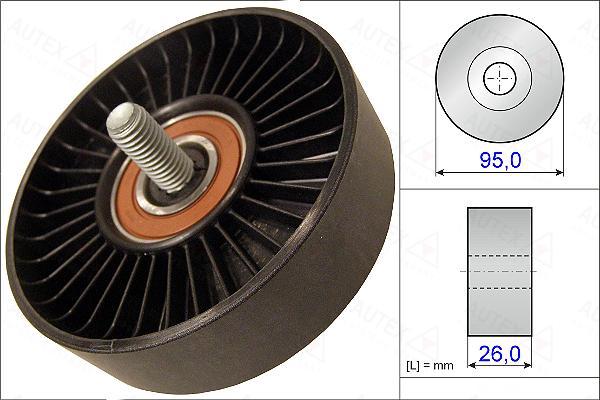 Autex 654998 - Pulley, v-ribbed belt autospares.lv