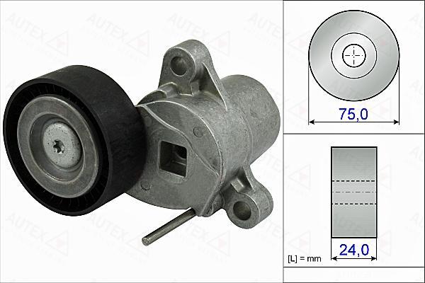 Autex 654993 - Belt Tensioner, v-ribbed belt autospares.lv