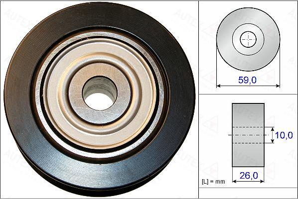 Autex 654940 - Pulley, v-ribbed belt autospares.lv