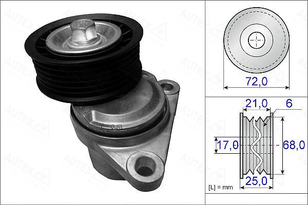 Autex 654959 - Belt Tensioner, v-ribbed belt autospares.lv