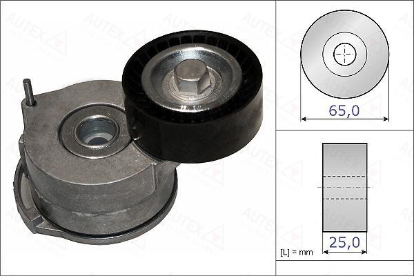 Autex 654905 - Belt Tensioner, v-ribbed belt autospares.lv