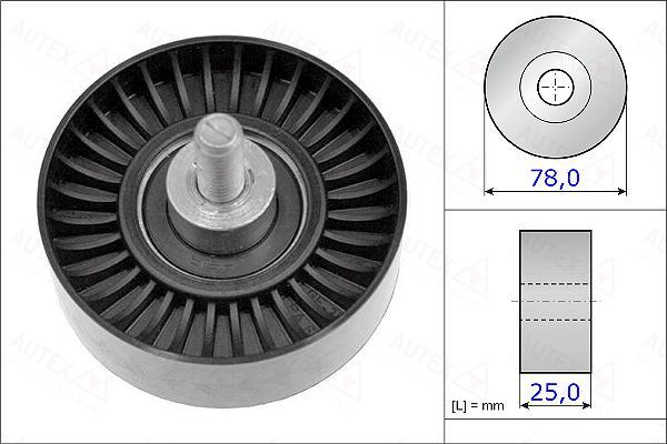 Autex 654916 - Pulley, v-ribbed belt autospares.lv