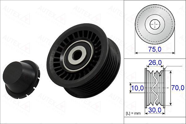 Autex 654979 - Pulley, v-ribbed belt autospares.lv