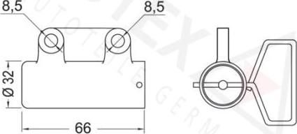Autex 654476 - Vibration Damper, timing belt autospares.lv