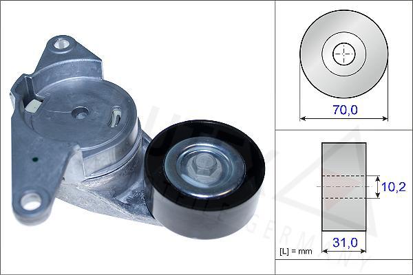 Autex 654847 - Belt Tensioner, v-ribbed belt autospares.lv