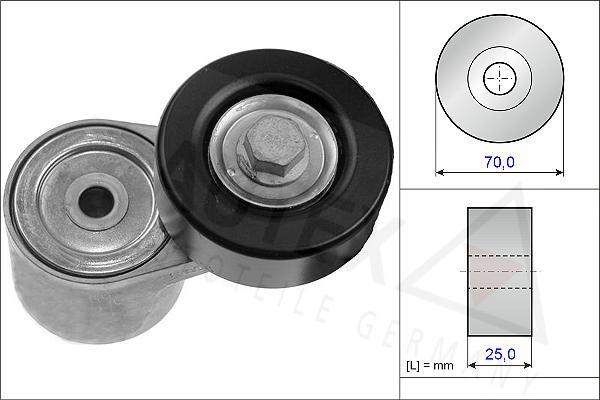 Autex 654850 - Belt Tensioner, v-ribbed belt autospares.lv