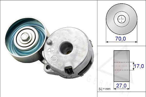 Autex 654812 - Belt Tensioner, v-ribbed belt autospares.lv