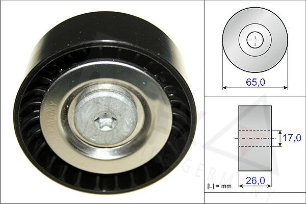 Autex 654829 - Pulley, v-ribbed belt autospares.lv