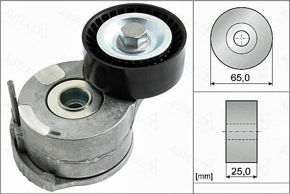 Autex 655038 - Belt Tensioner, v-ribbed belt autospares.lv