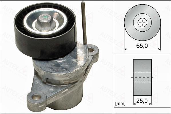 Autex 655075 - Belt Tensioner, v-ribbed belt autospares.lv