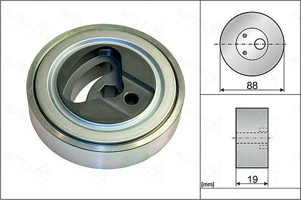 Autex 655140 - Pulley, v-ribbed belt autospares.lv