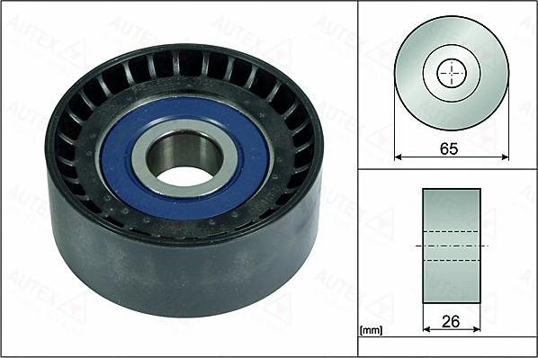 Autex 655114 - Pulley, v-ribbed belt autospares.lv