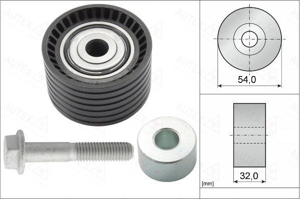 Autex 655112 - Deflection / Guide Pulley, timing belt autospares.lv