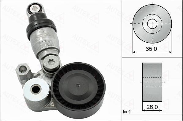 Autex 655131 - Belt Tensioner, v-ribbed belt autospares.lv