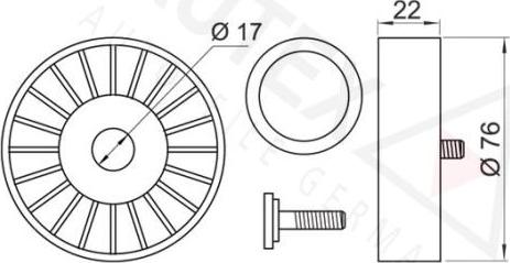 Autex 651399 - Pulley, v-ribbed belt autospares.lv