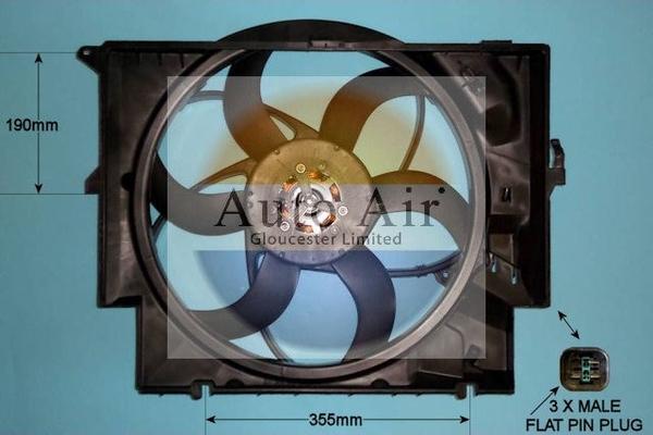 Auto Air Gloucester 05-1039 - Electric Motor, radiator fan autospares.lv