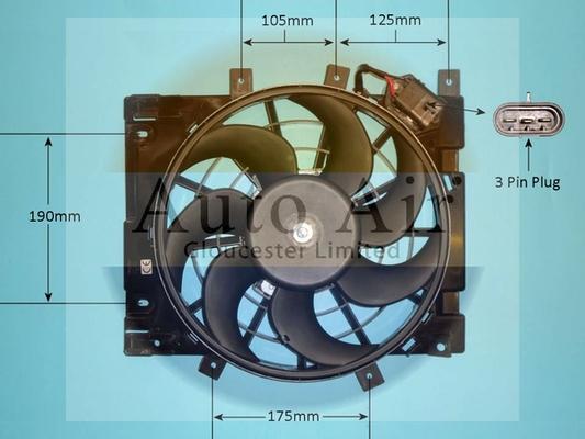 Auto Air Gloucester 05-1232 - Electric Motor, radiator fan autospares.lv