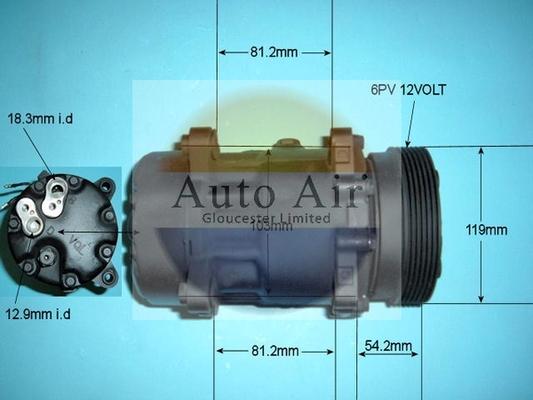 Auto Air Gloucester 14-9699R - Compressor, air conditioning autospares.lv