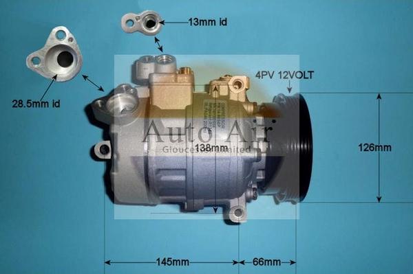 Auto Air Gloucester 14-9694P - Compressor, air conditioning autospares.lv