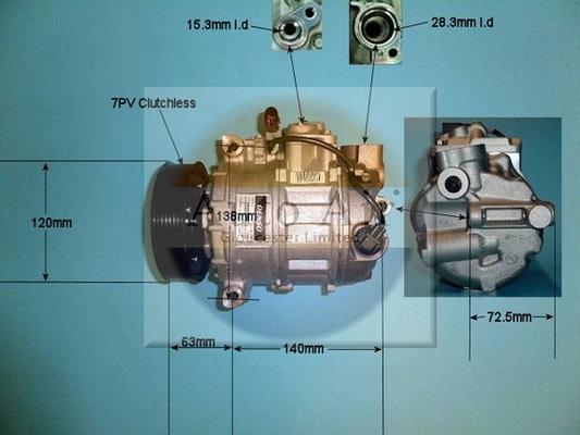 Auto Air Gloucester 14-9649 - Compressor, air conditioning autospares.lv